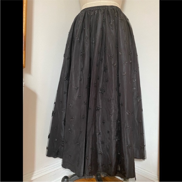 Lirika Matoshi Black Stars in Her Eyes A-Line Skirt - Picture 8 of 15